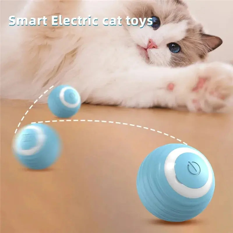 Gato interativo bola treinamento auto-movimento gatinho elétrico gato bola brinquedos eletrônico rolamento automático bola mágica brinquedos para gato