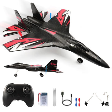 SU27 RC Avião 2.4G 2CH Controle Remoto Planador Voador Com Luzes LED EPP Espuma Avião Brinquedos Para Crianças Presentes