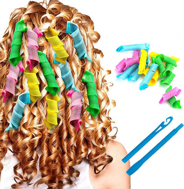 18 pçs conjunto modelador de cabelo mágico onda formadores acessórios para o cabelo rolos de cabelo diy ferramenta estilo de cabelo para mulher