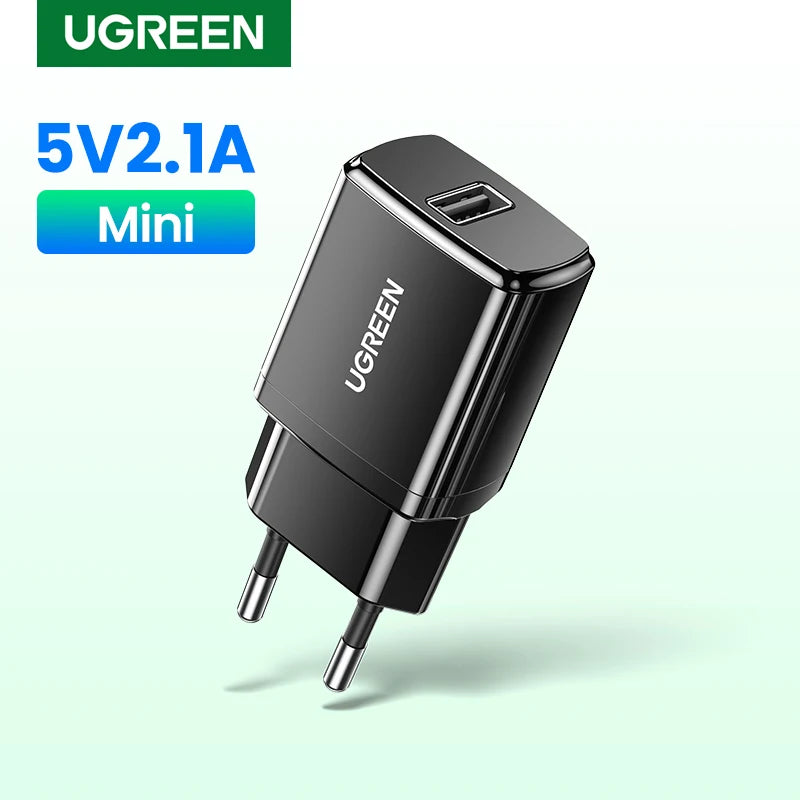 Ugreen 5v 2.1a carregador usb para iphone x 8 7 ipad carregador de parede rápido adaptador da ue para samsung s9 xiaomi mi 8 carregador do telefone móvel
